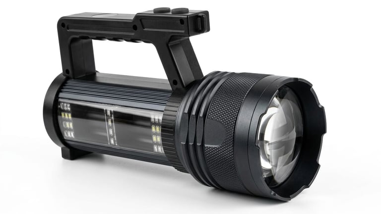 Rock Light M80 3 KM Range Zooming Metal Torch Light