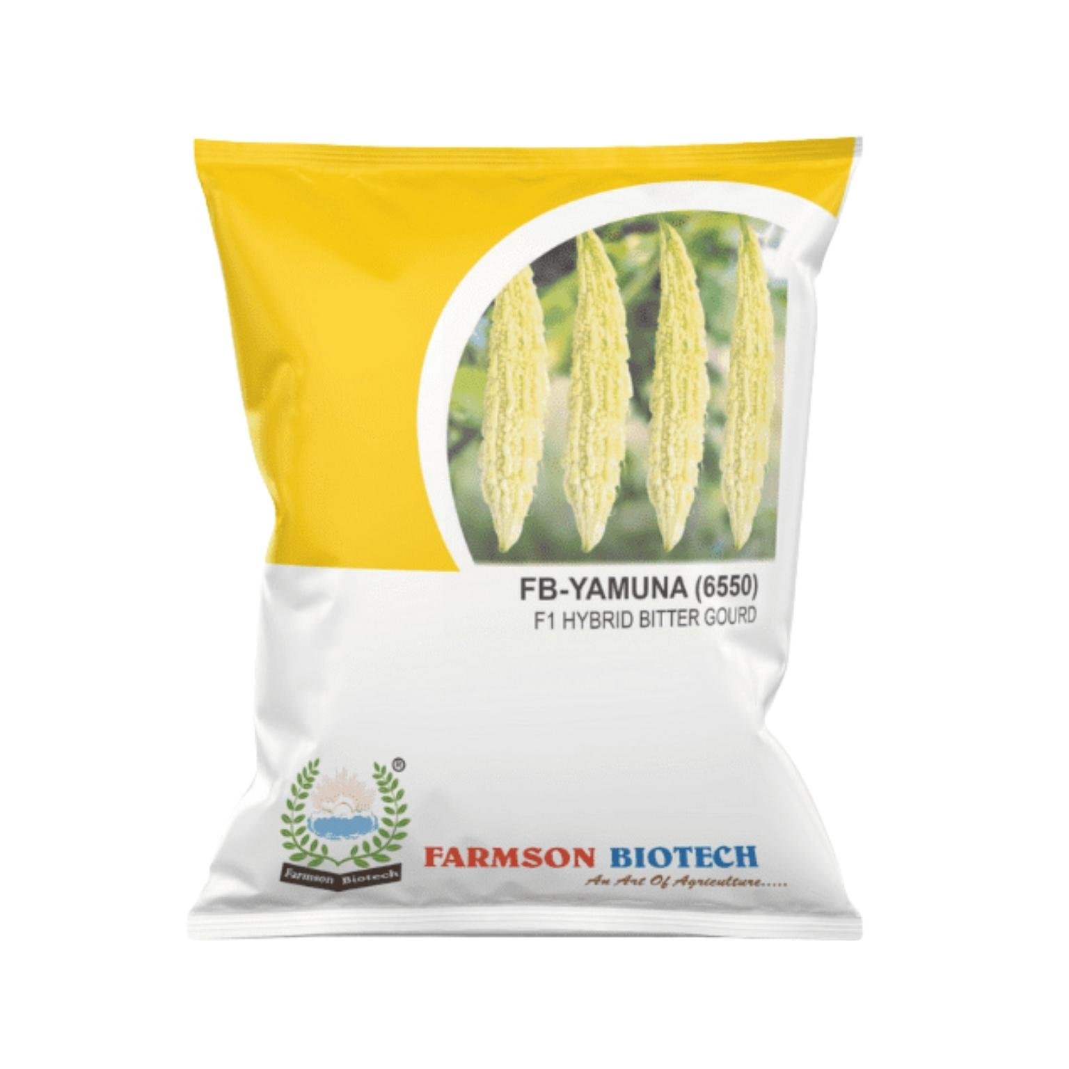 Farmson YAMUNA (6550) F1 Hybrid Bitter Gourd Vegetable Seeds 25 GM