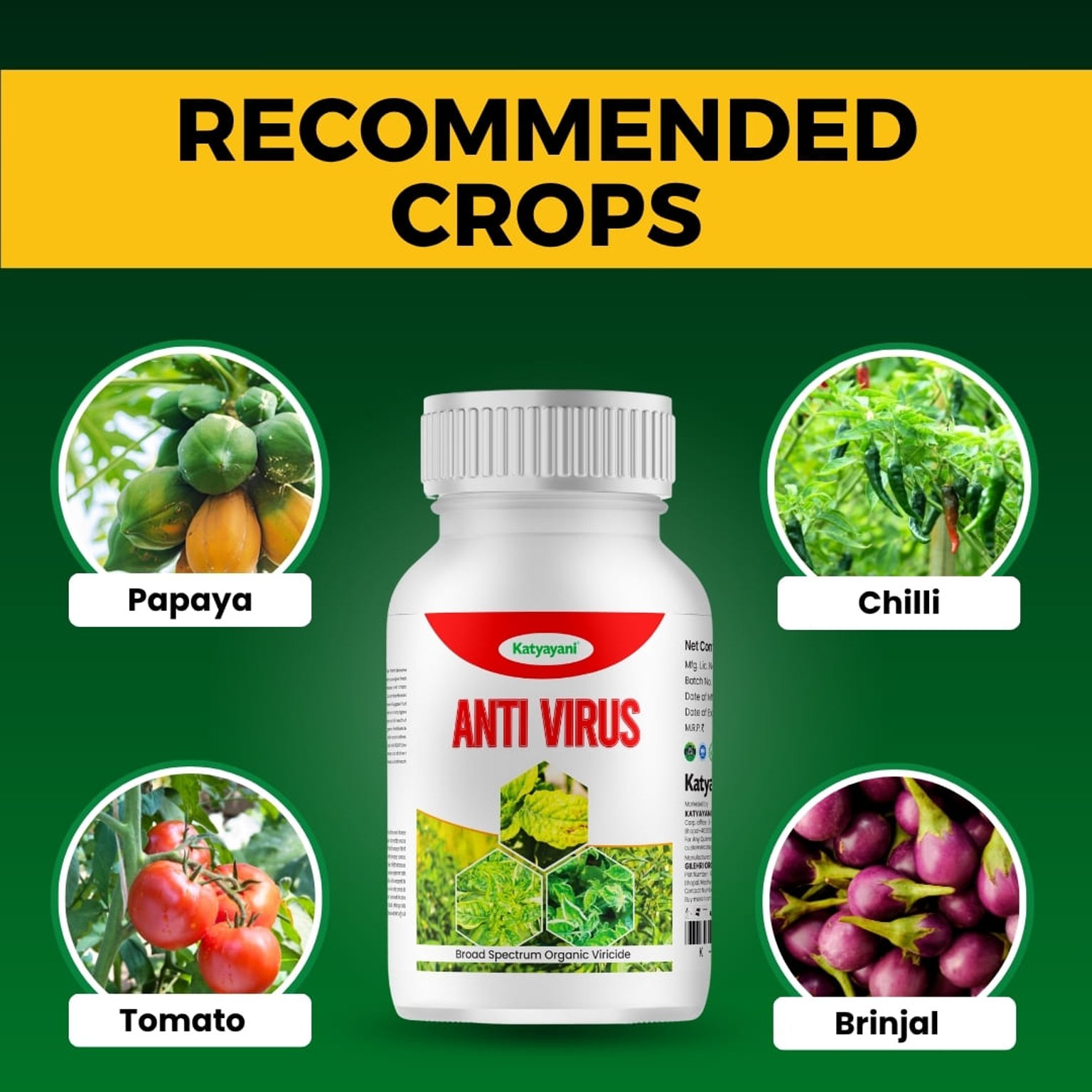 Katyayani Antivirus viricide Special Chilli Tomato Brinjal