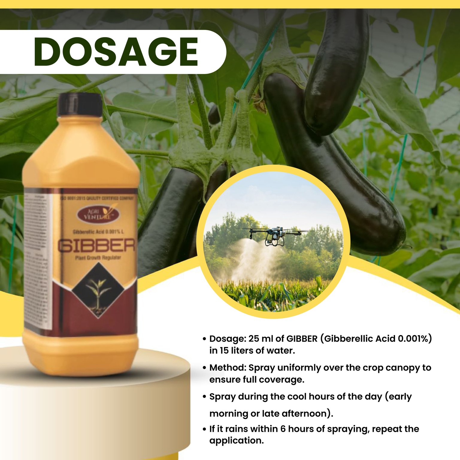 Agriventure GIBBER Gibberelic Acid 0.001% SL