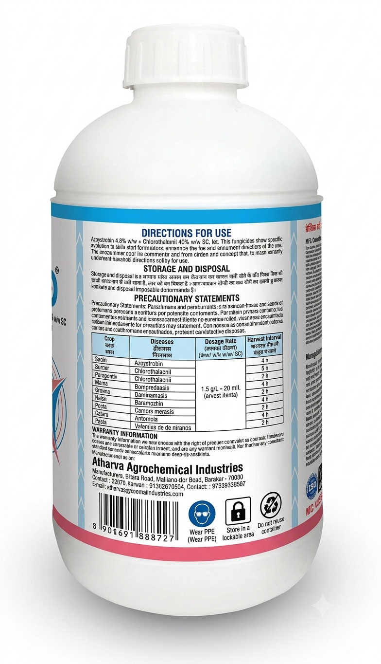 DCGL ZUDIO AZOXYSTROBIN 4.8% + CHLOROTHALONIL 40% SC