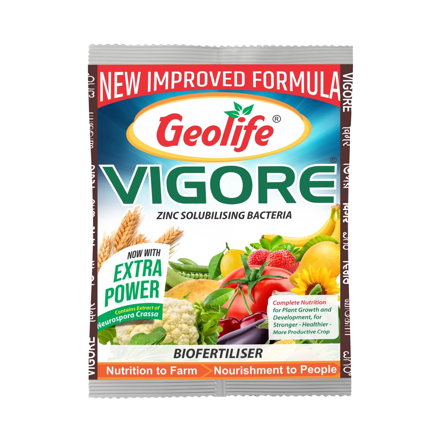 Geolife Vigore Smart Neurospora crassa extracts + Beneficial Endophytes based Foliar Bio Fertilizer