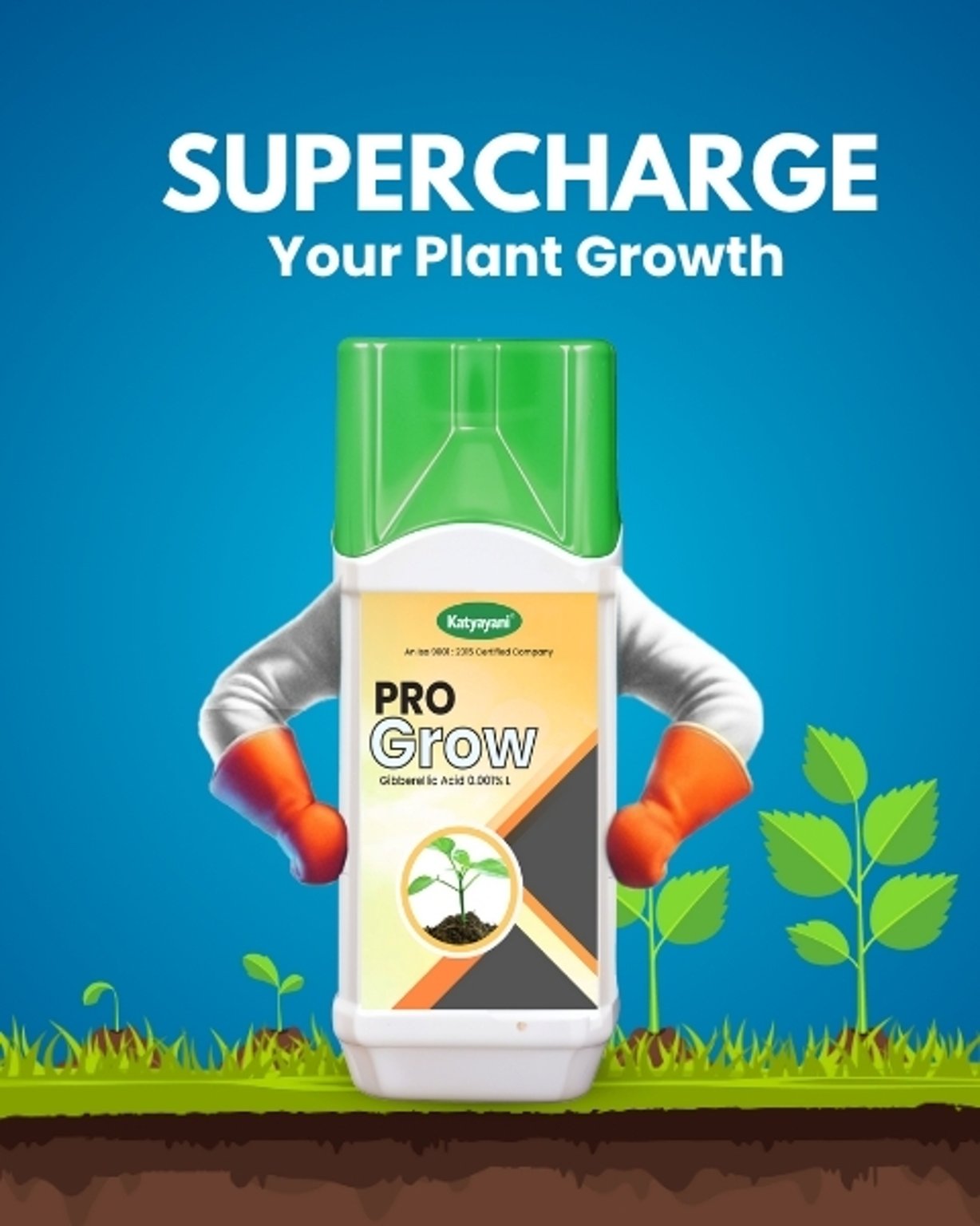 Pro Grow (Gibberellic Acid 0.001% L) Plant Growth Regulator | Bharat Agrolink