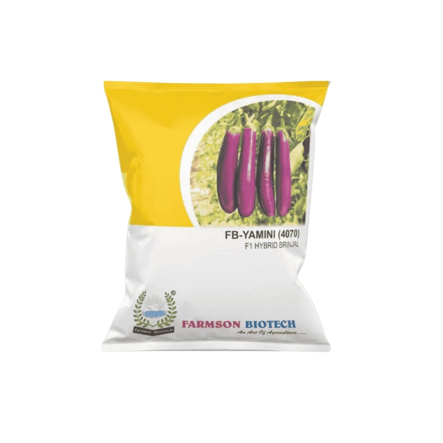 Farmson Biotech FB-YAMINI(4070) F1 Hybrid Brinjal Seeds 10GM