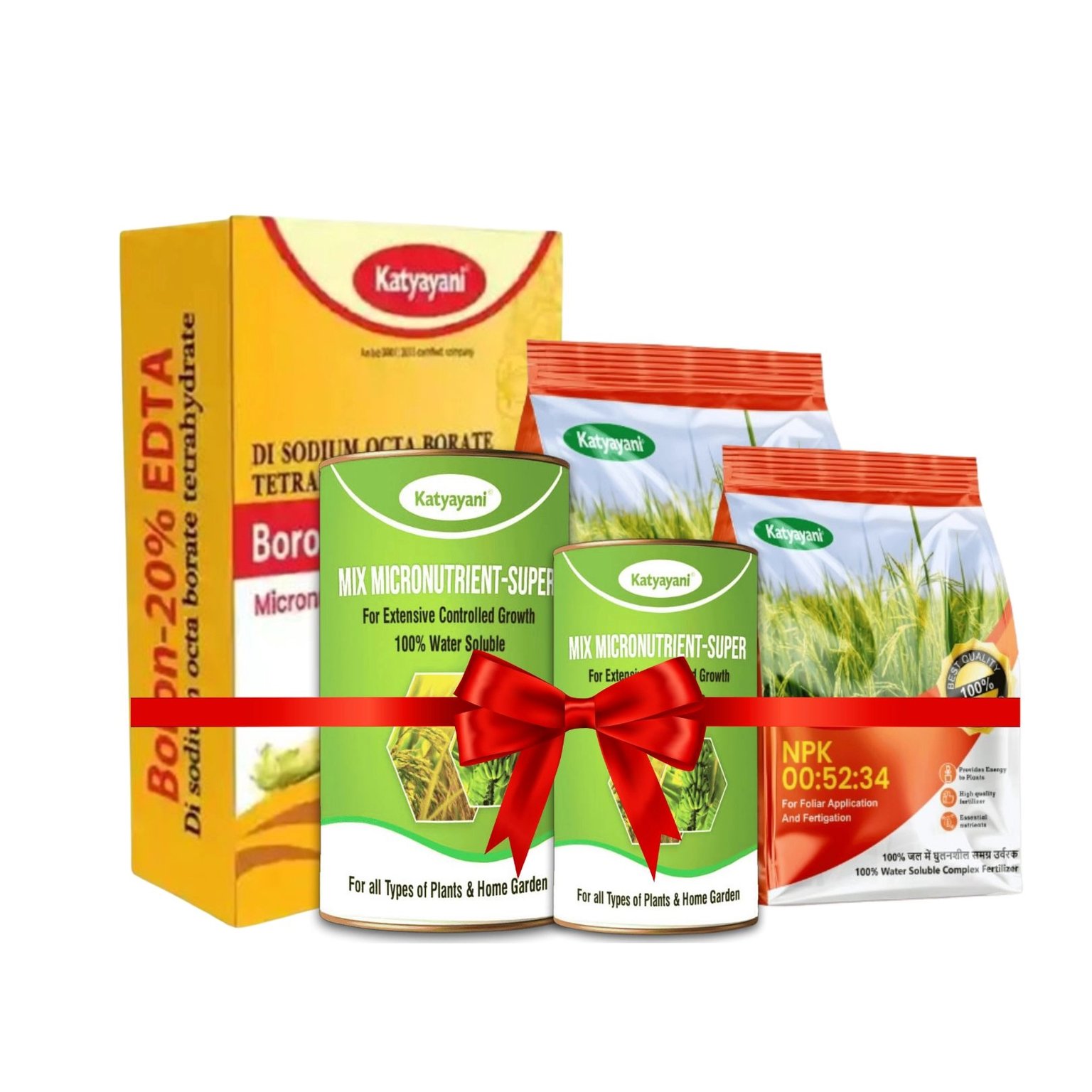 Katyayani Organics Dhan Bali Vikas Combo NPK 00 52 34 2 KG + Boron 400 GM + Mix Micronutrient 200 GM