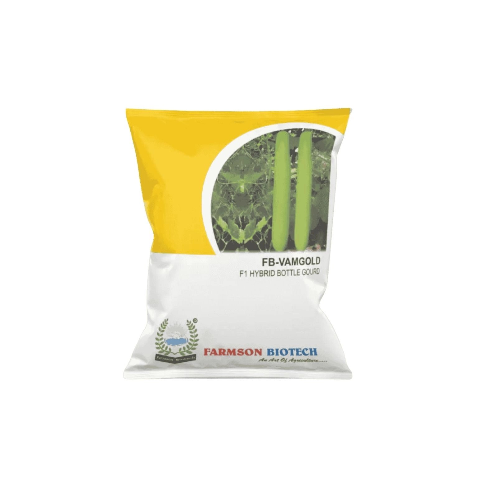 Farmson Biotech FB VAMGOLD F1 Hybrid Bottle Gourd Seeds 25GM