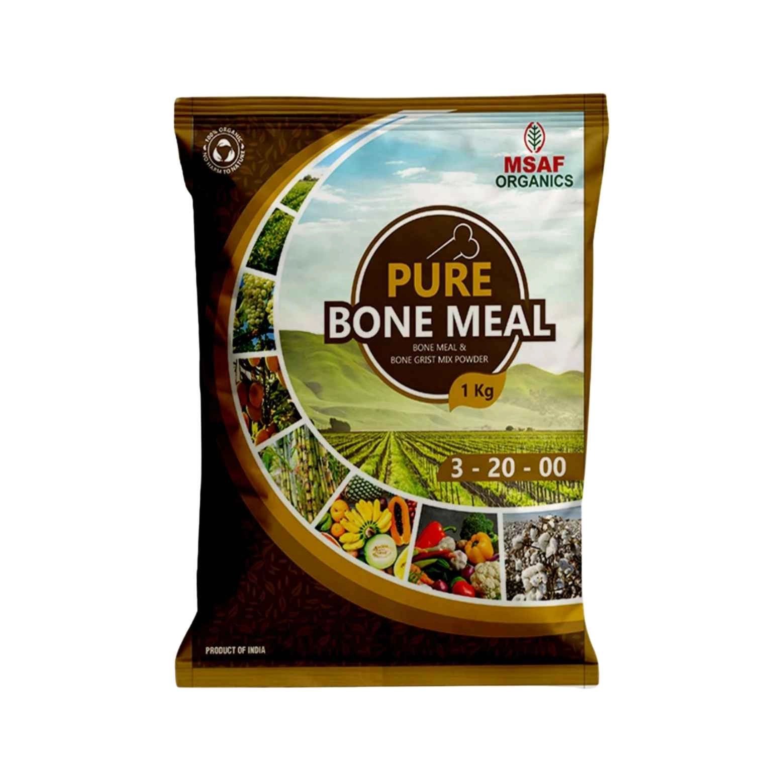 MSAF Garden Organics Pure Bone Meal Phosphorus & Calcium Fertilizer