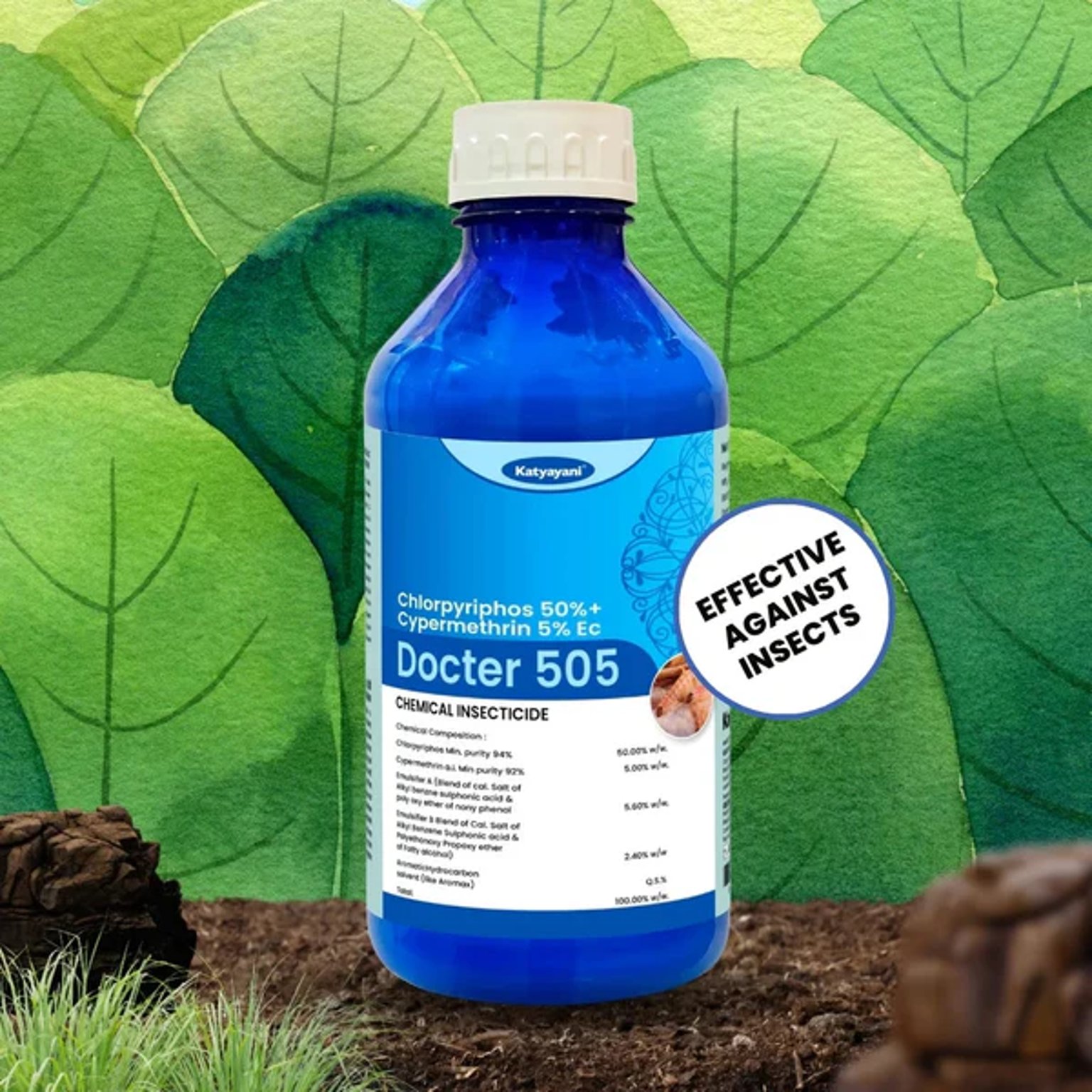 KATYAYANI DOCTER 505 | CHLORPYRIPHOS 50% + CYPERMETHRIN 5% EC | CHEMICAL INSECTICIDE