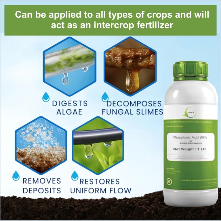 Phosphoric Acid 98 % For Cleaning Drip Pipe