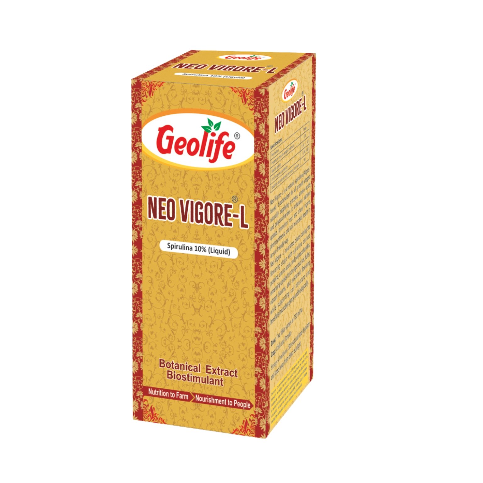 Geolife Neo Vigore L Spirulina 10% L Plant Growth & Flowering Bio Stimulant 200 ml