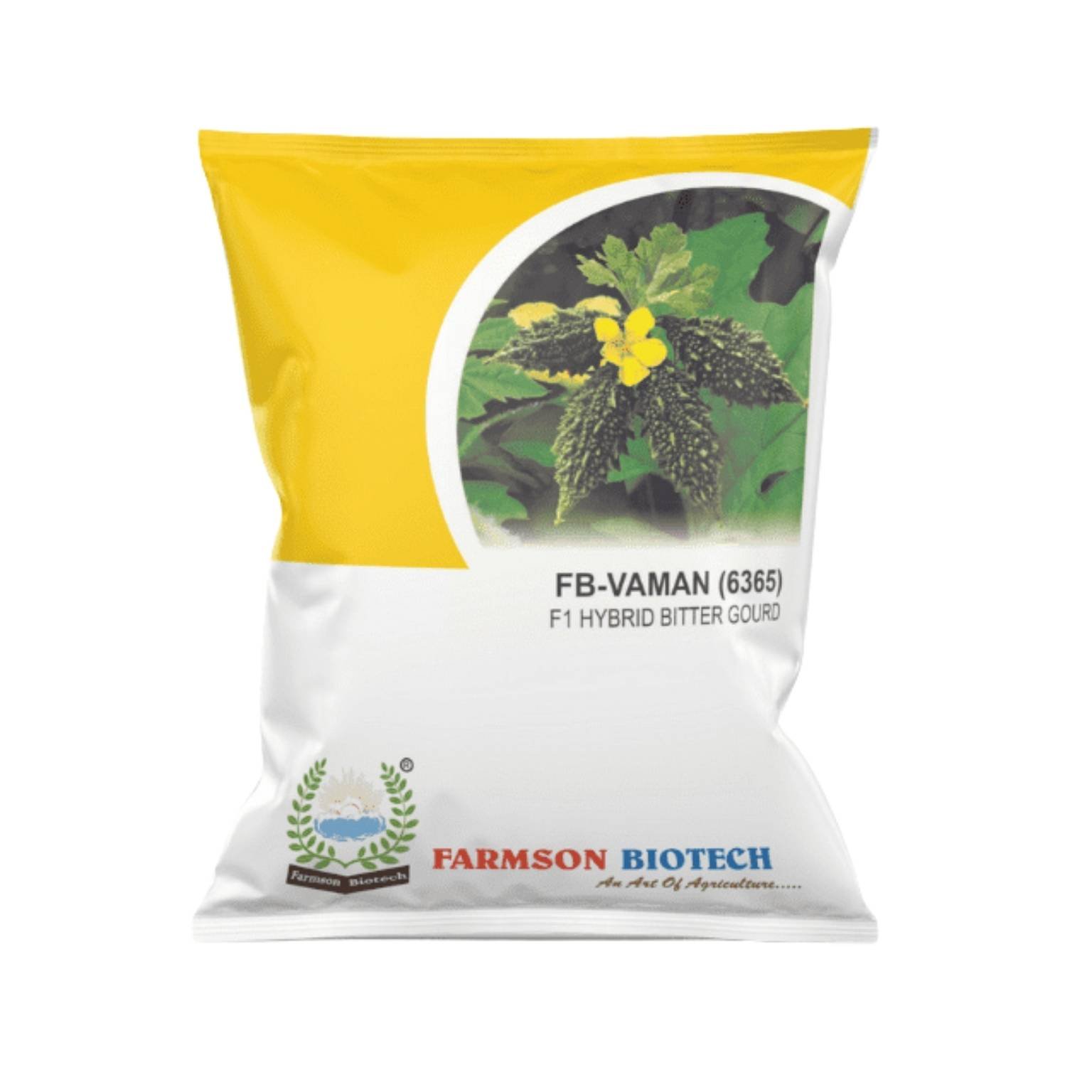 Farmson VAMAN (6365) F1 Hybrid Bitter Gourd Vegetable Seeds 25GM