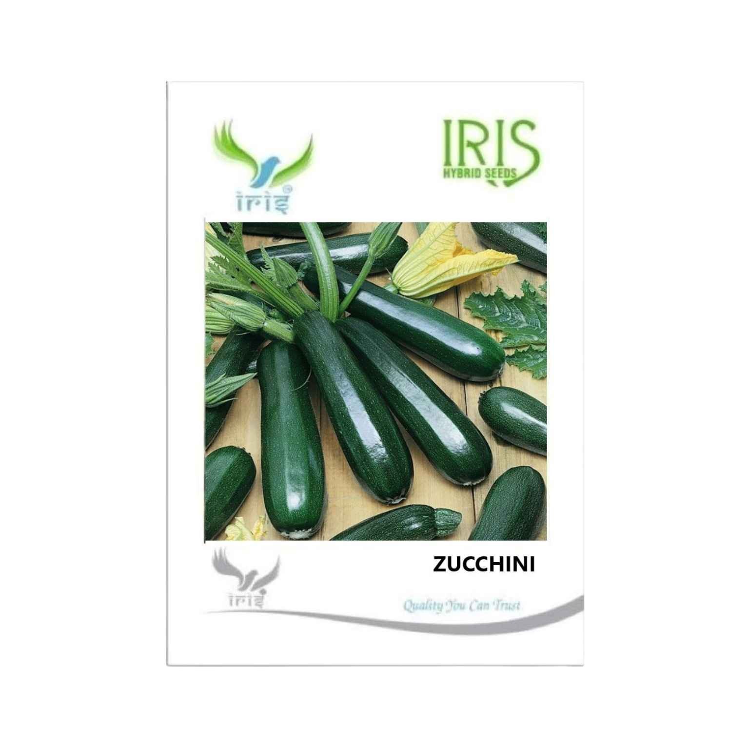 Iris Hybrid Zucchini Green Vegetable Seeds
