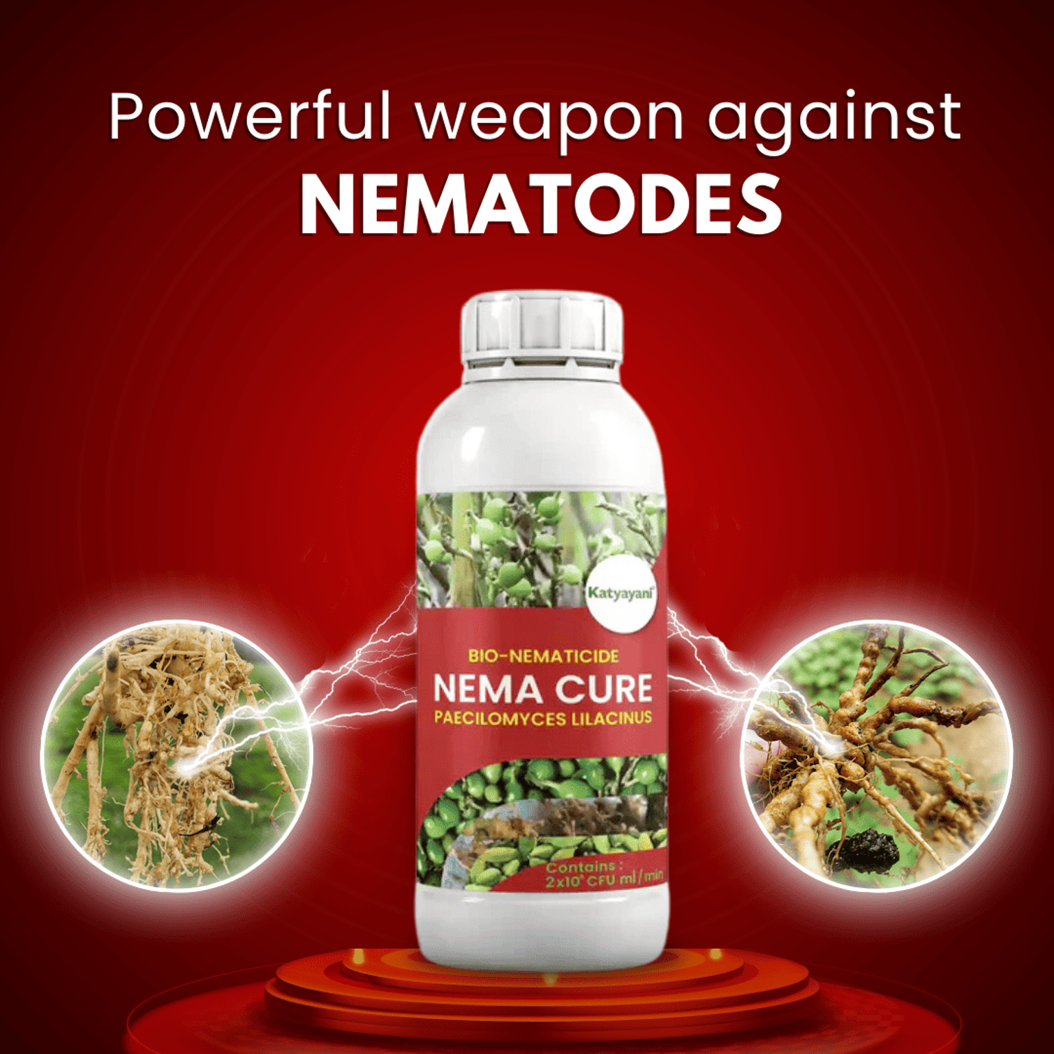 Katyayani Nema Cure Paecilomyces Lilacinus Liquid Bio Nematicide