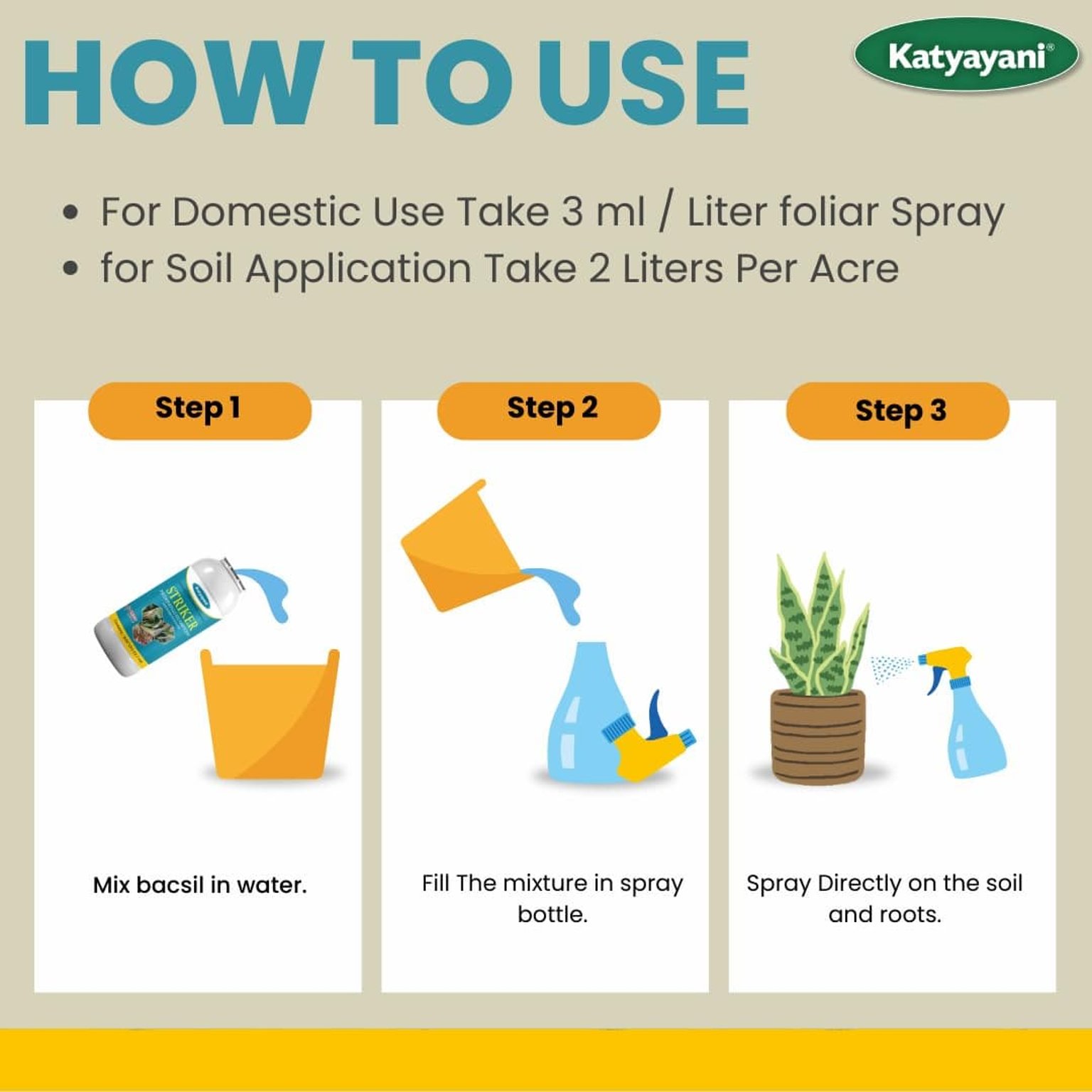 Katyayani Striker | Pseudomonas Fluorescens | Liquid Bio Fungicide