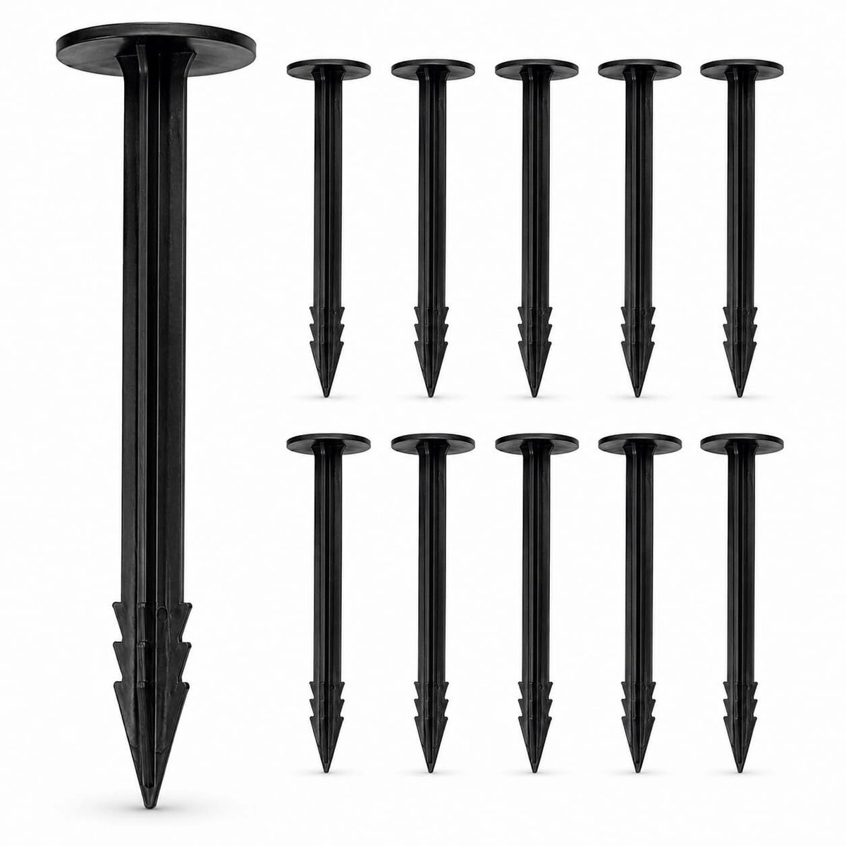 7 Inch Plastic Weed Mat Nails with Large Cap Head PACK 20