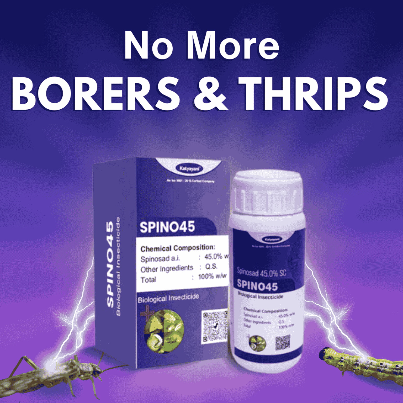 Katyayani Spino 45 Spinosad 45% SC Chemical Insecticide