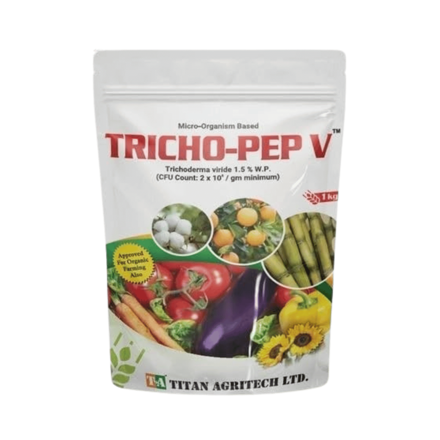 Titan Agritech TRICHO-PEP V Trichoderma Viride 1.5% WP Bio Fungicide