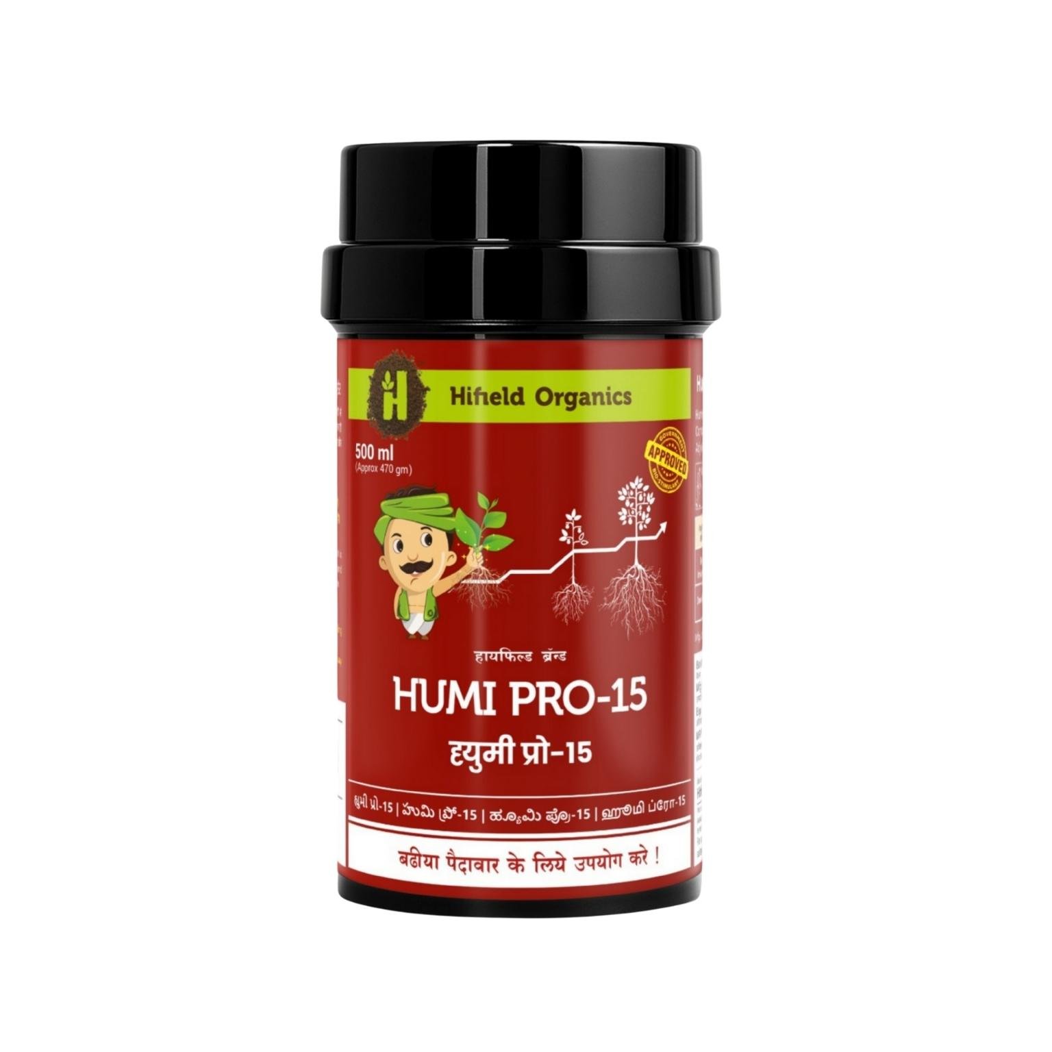 Hifield Organic Humic Pro 15 Humates 12.5% with Fulvic Power Biostimulants