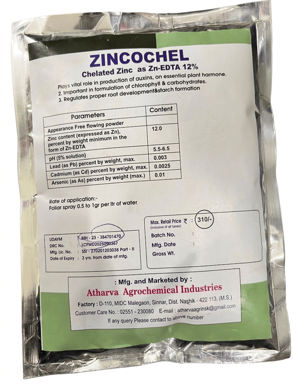 ZINCOCHEL ZN –EDTA 12% CHELATED Zn Edta