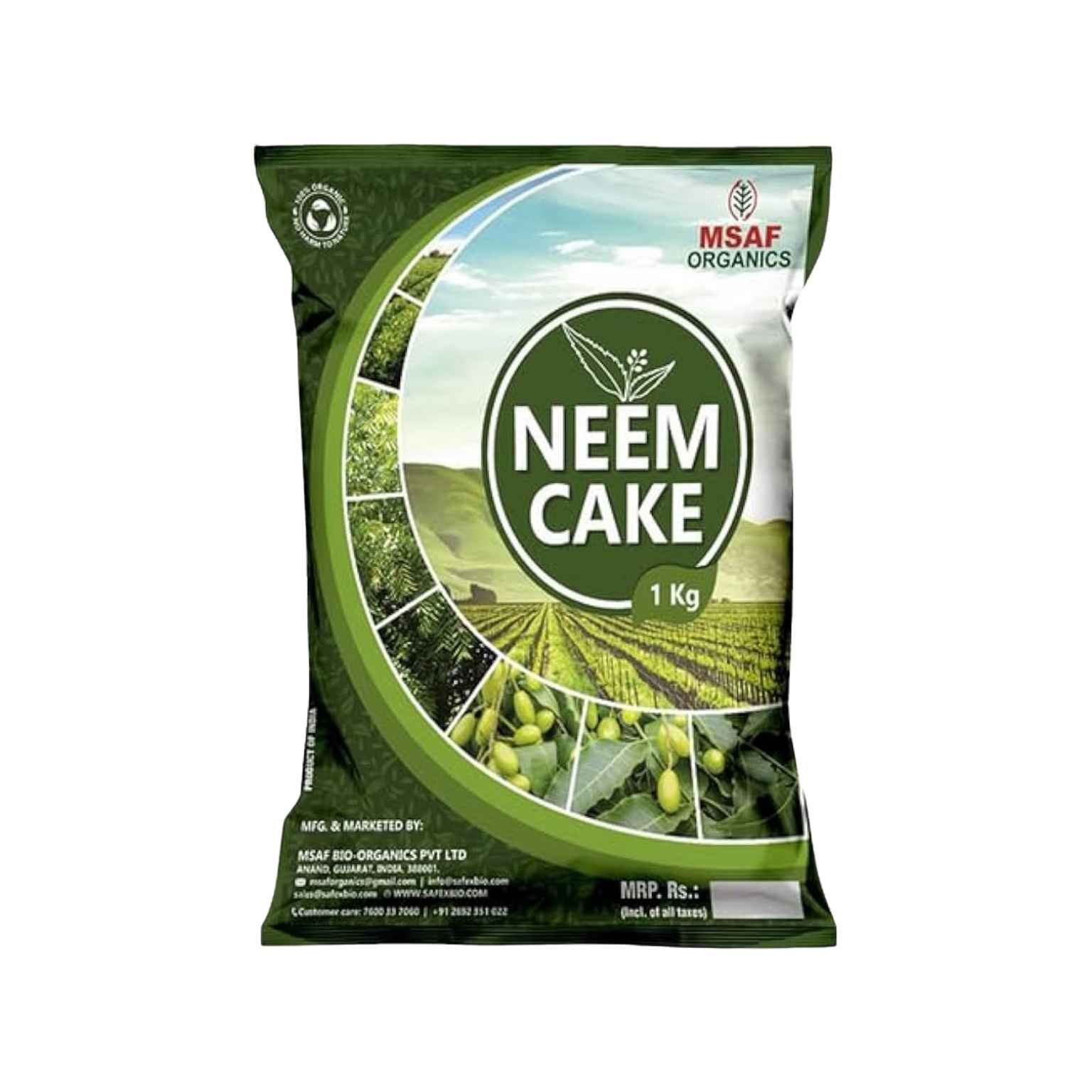 MSAF Organics Neem Cake Natural Soil Conditioner & Pest Repellent