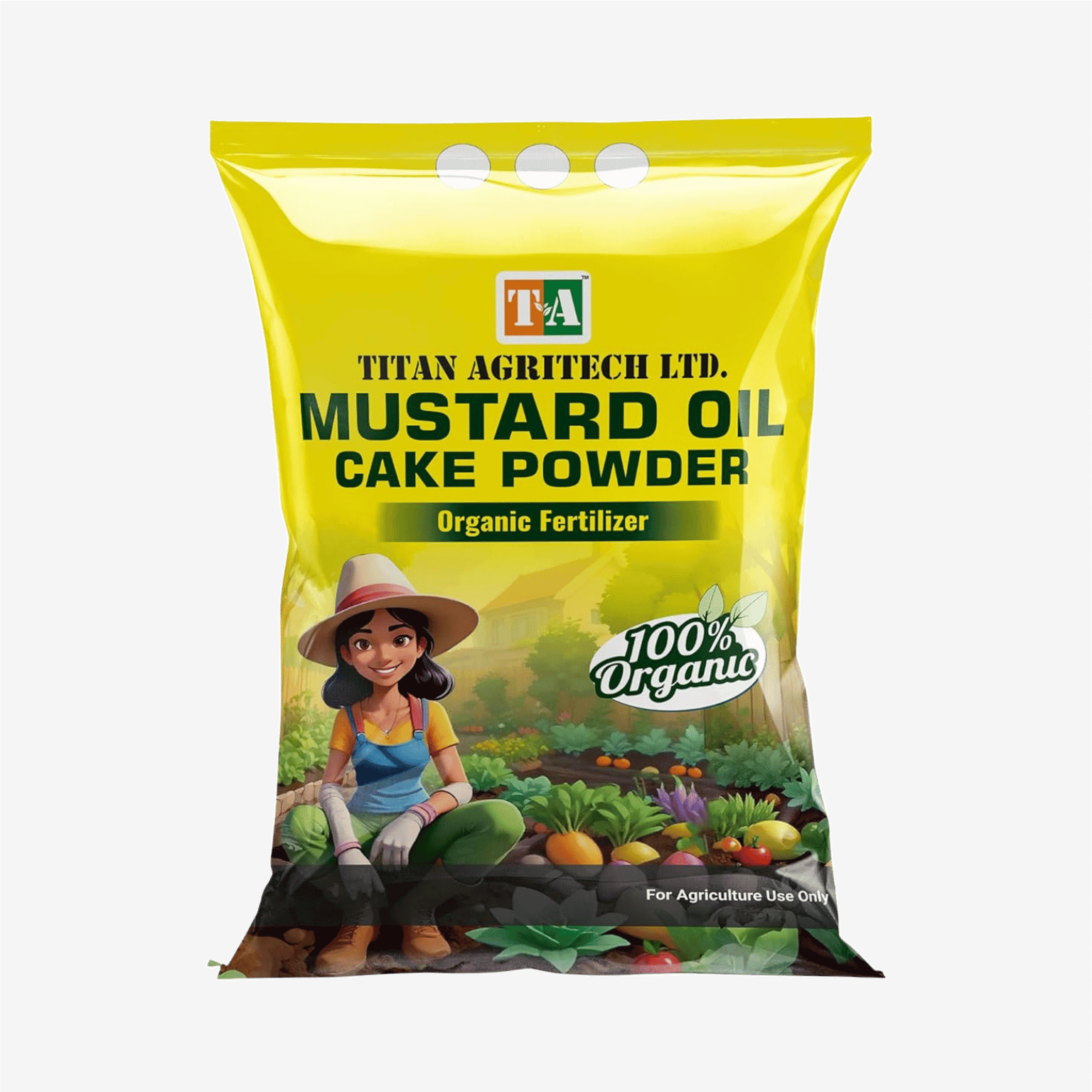 Titan Agritech Limited Mustard Oil Cake Powder  Organic Fertilizer & Natural Pest Repellent