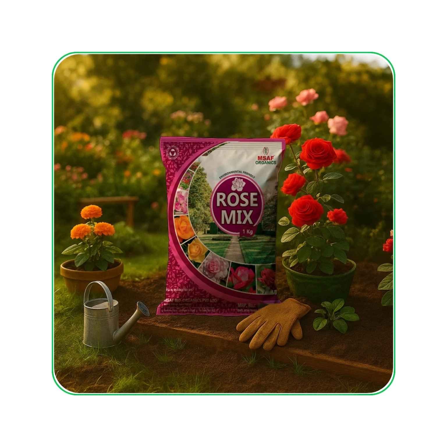 MSAF Garden Organics Rose Mix Flower Fertilizer