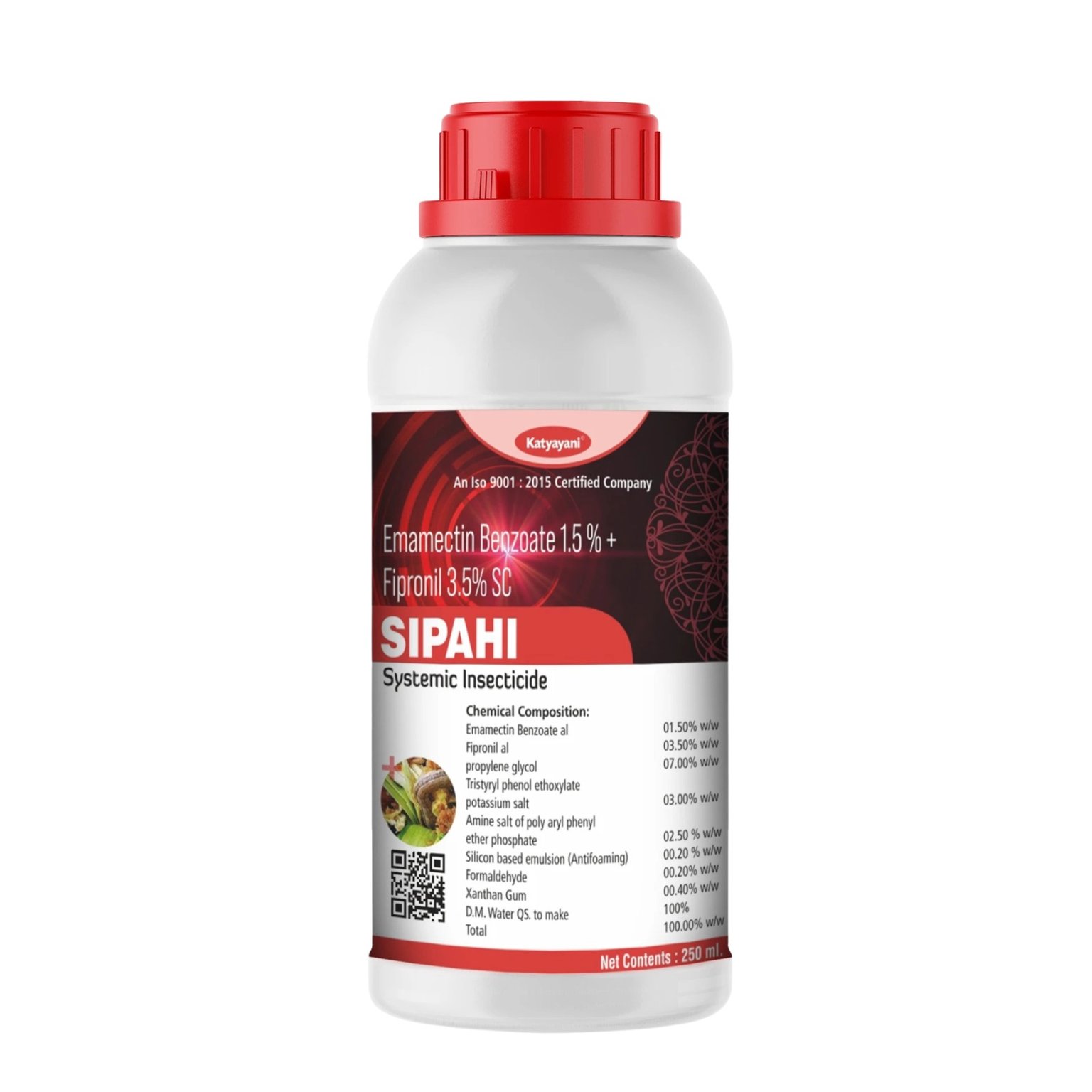 Katyayani Sipahi Emamectin Benzoate 1.5% + Fipronil 3.5% SC Chemical Insecticide