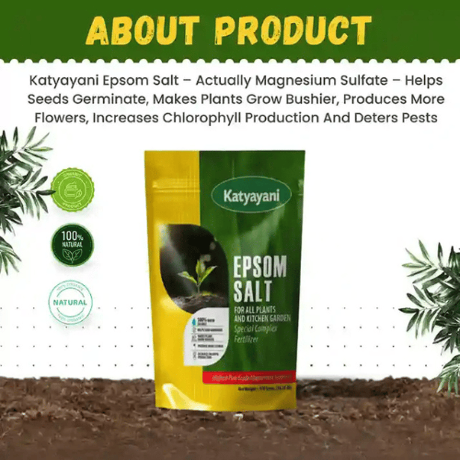Katyayani  Epsom Salt  Magnesium Sulphate Fertilizer