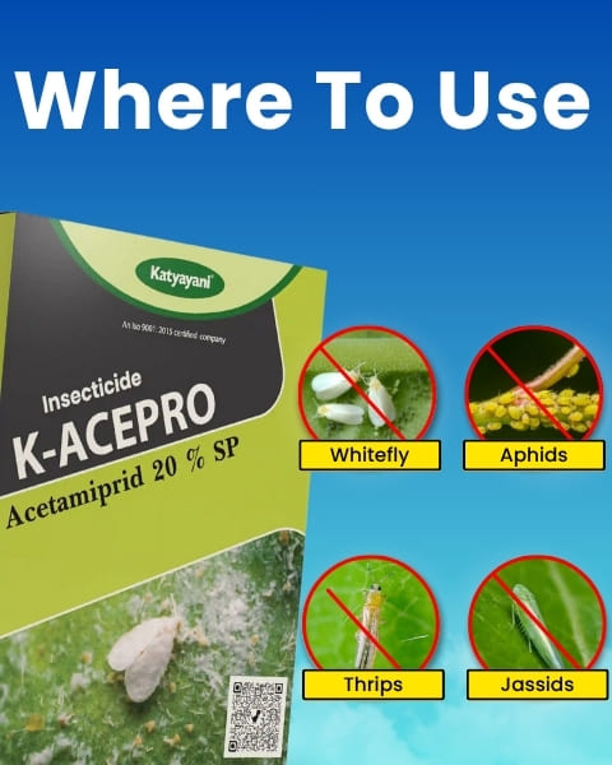 katyayani K- Acepro Acetamiprid 20% SP Chemical Insecticide