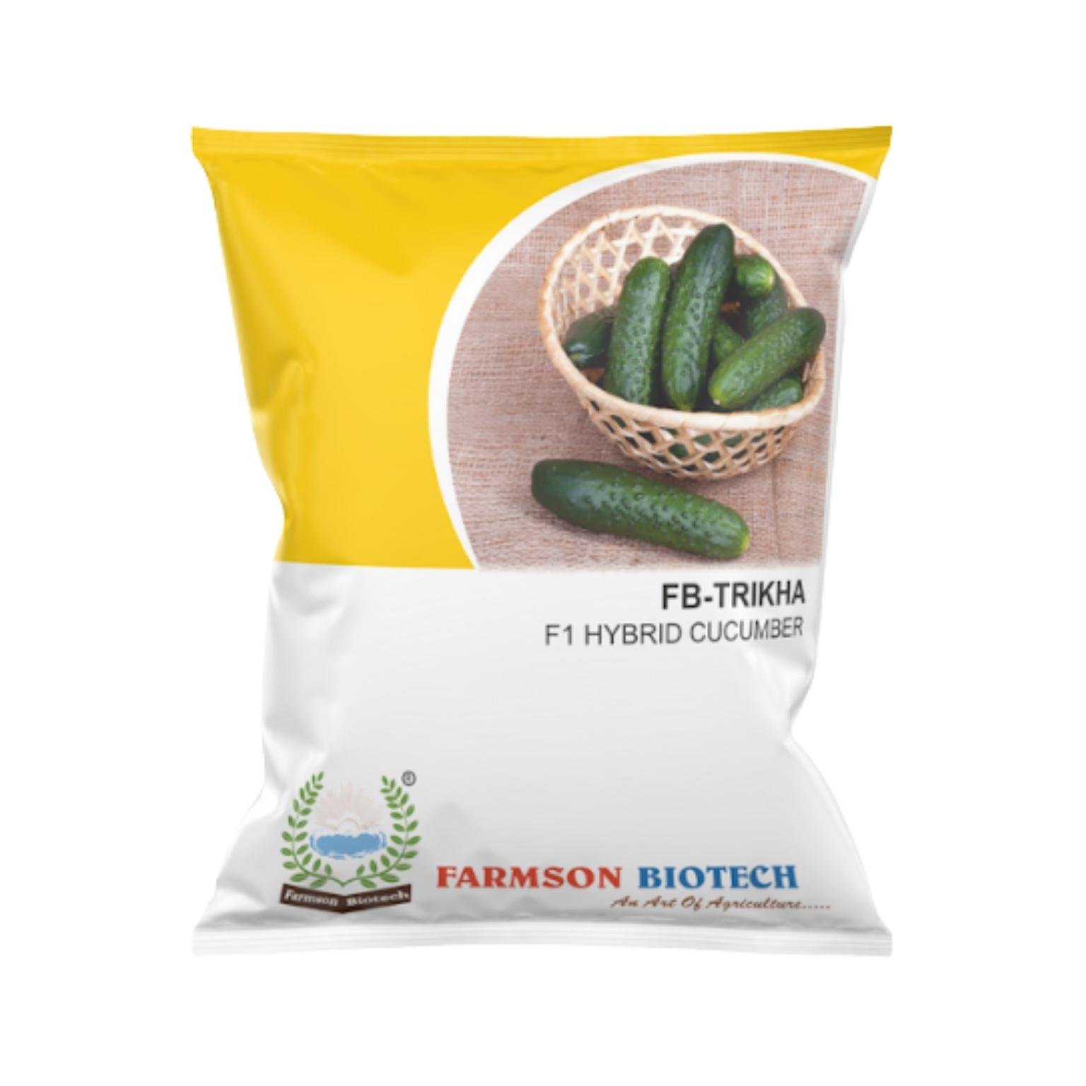 Farmson TRIKHA F1 Hybrid Cucumber Gherkin Seeds 25 gm