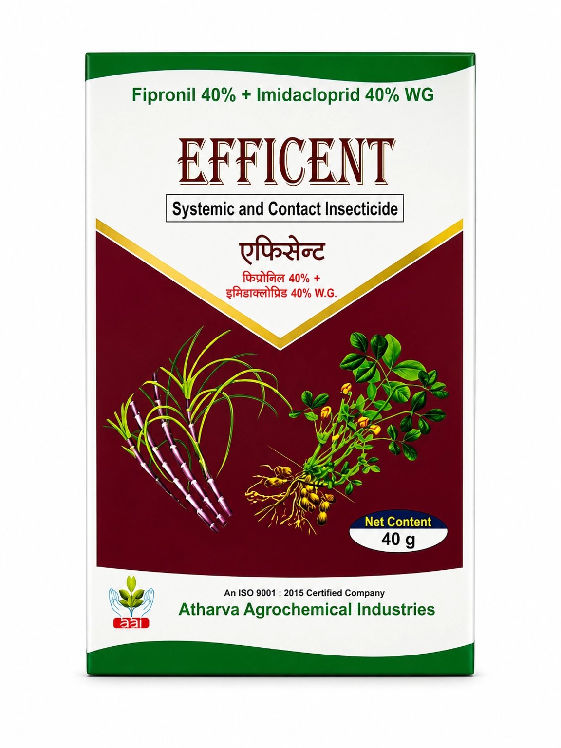 Atharva Agro   EFFICENT FIPRONIL 40% + IMIDACLOPRID 40% WG