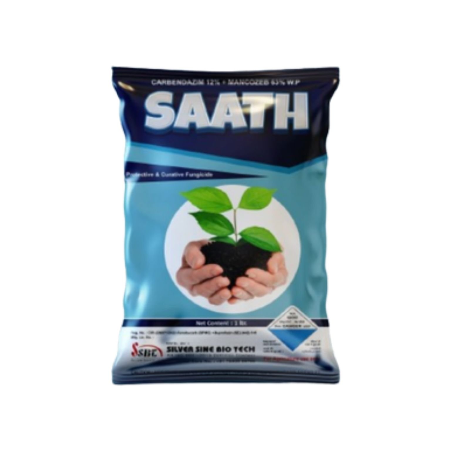 Silver Sine Saath Carbendazim 12% + Mancozeb 63% WP Fungicide 1KG