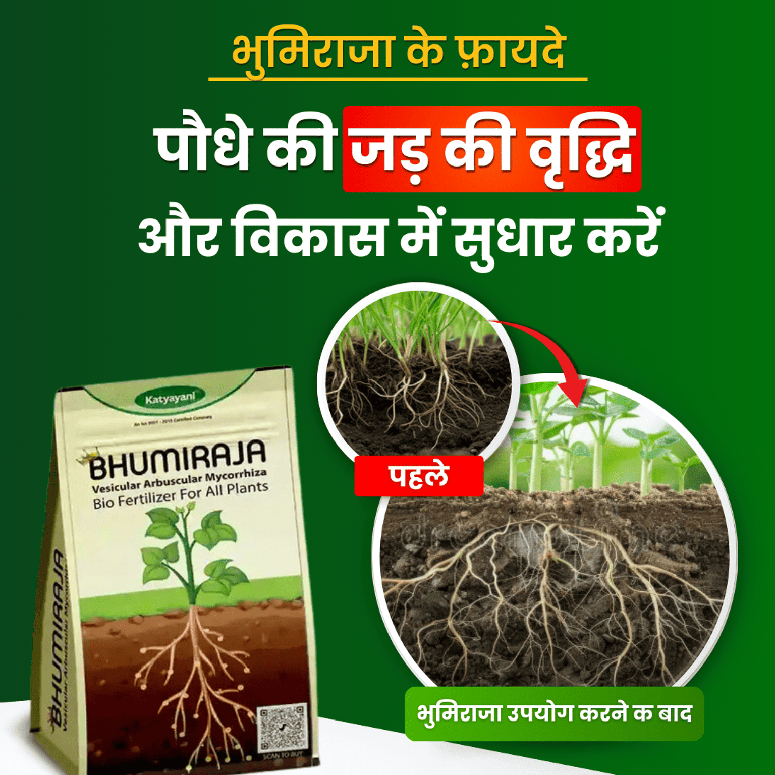 Katyayani Bhumiraja Mycorrhiza Bio Fertilizer | Katyayani Organics