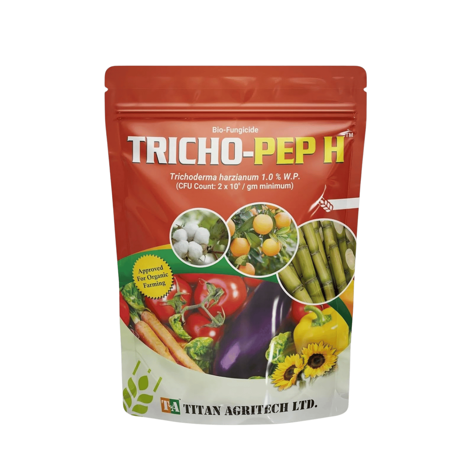 Titan Agritech TRICHO-PEP H Trichoderma Harzianum 1.0% WP Bio Fungicide