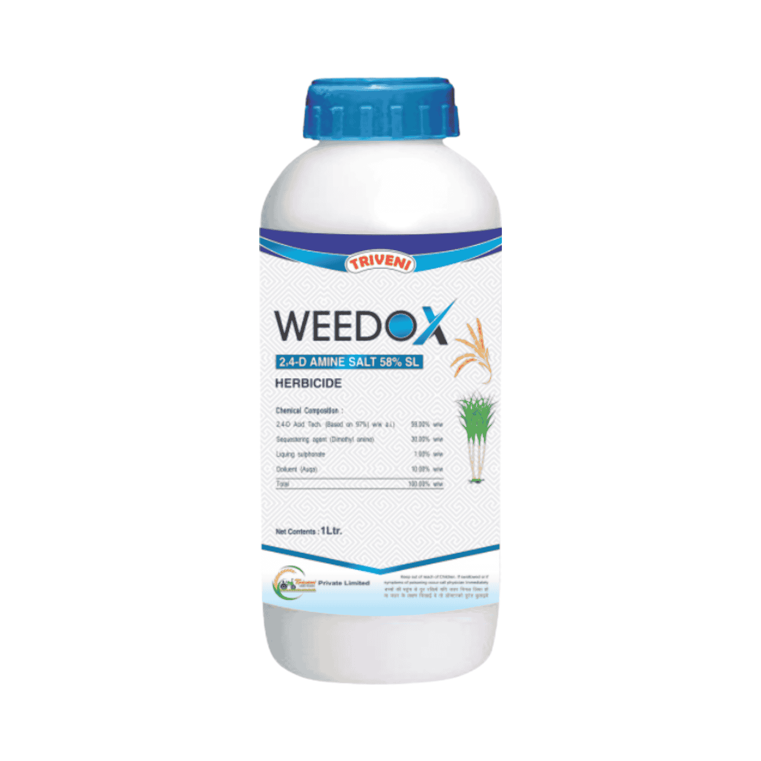 Triveni Weeddox 2,4-D Amine Salt 58% SL Herbicide