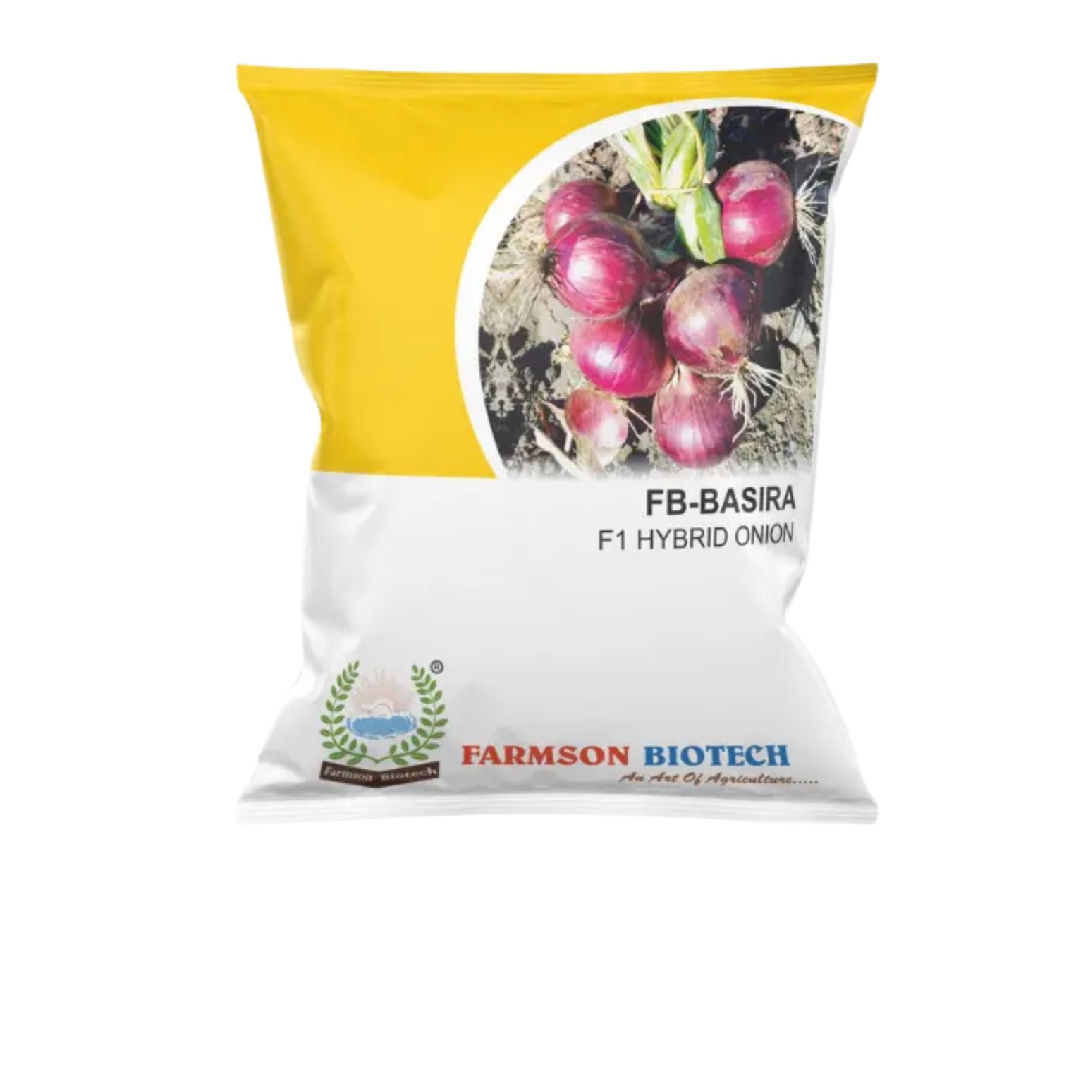 Farmson Biotech FB BASIRA 5440 F1 Hybrid Onion Seeds Dark Red 500GM