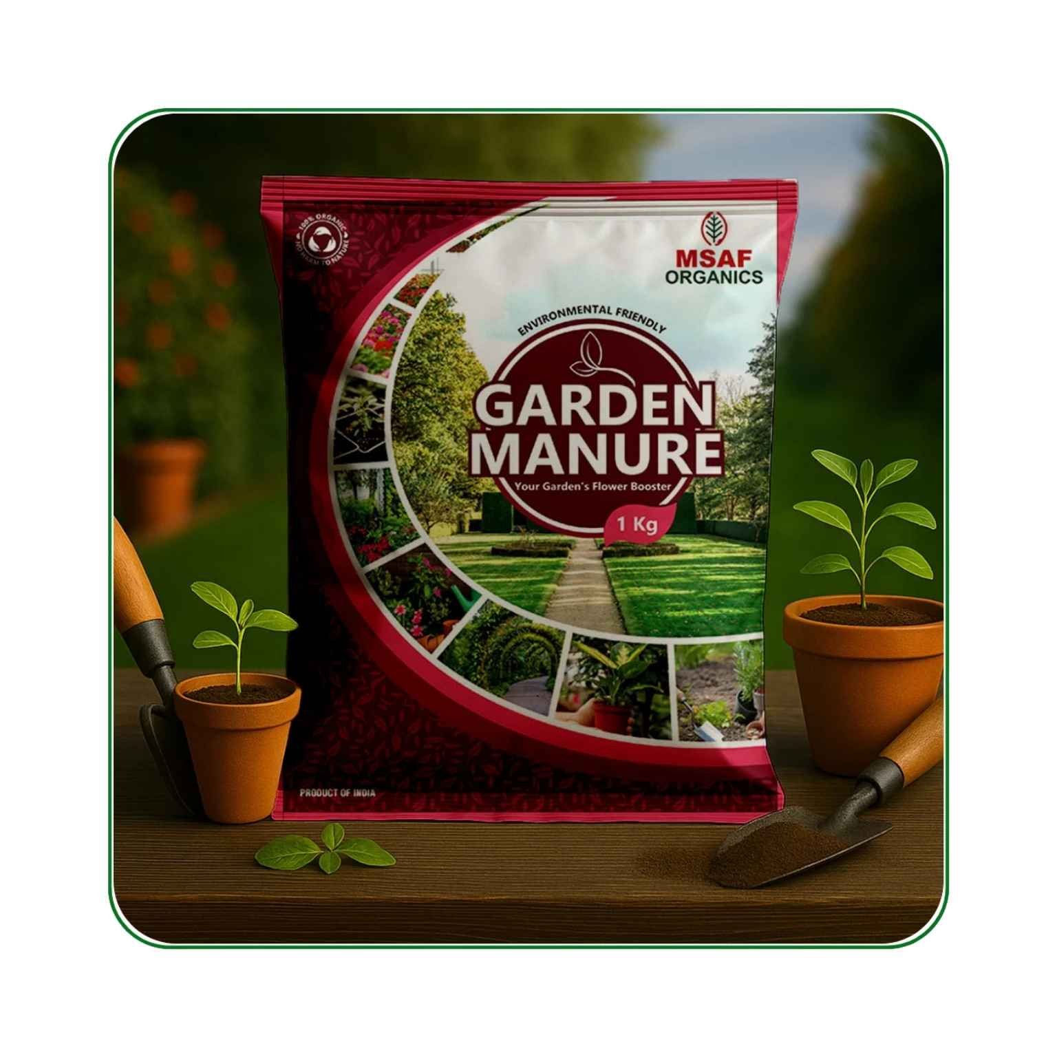 MSAF Organics Garden Manure Flower Plant Nutrition
