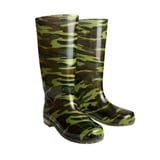 Radhe Gum Boot For Men Flexible PVC, Puncture And Tear Resistant, Anti-Static, Anti-Slip, Oil, Water, Acid Resistance Safety Boot (Olive Green)