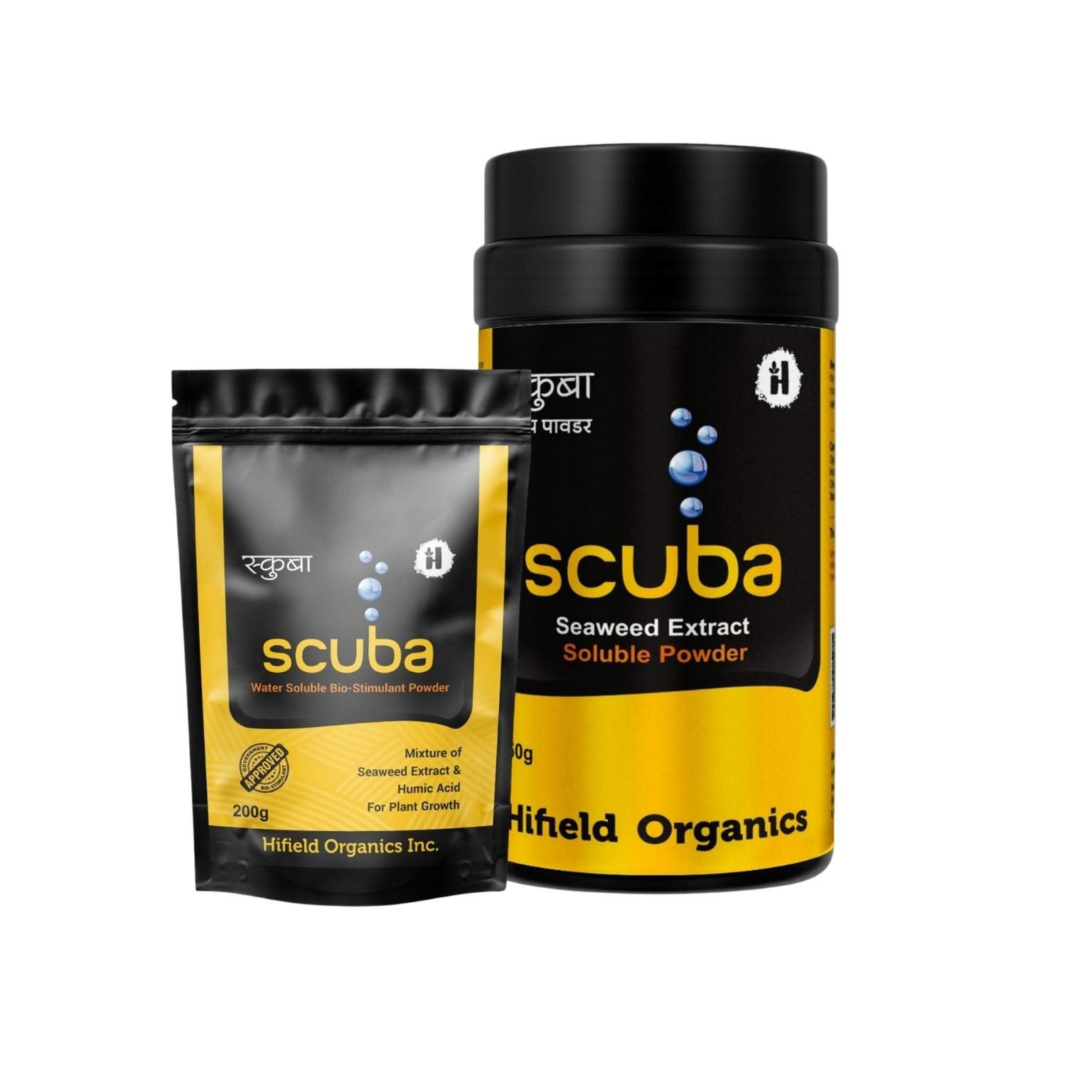 Hifield Organic Scuba SP S. Swantzii +K. Alwarezii based High tech product powered by Leonardite and Fulvic mixture Biostimulants