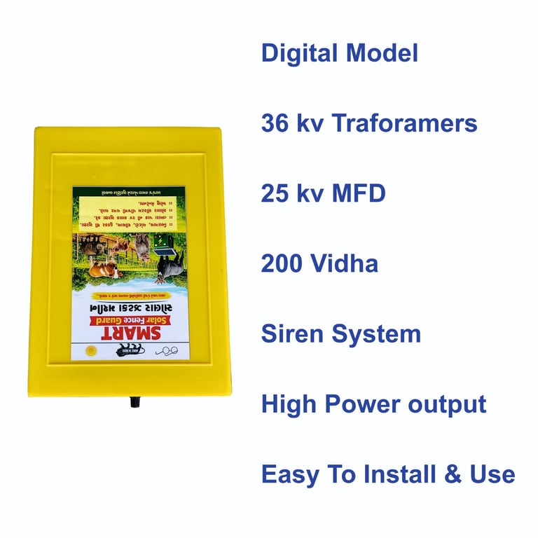 Zataka Machine – 36KV High-Power Digital Electric Fence Energizer with Siren