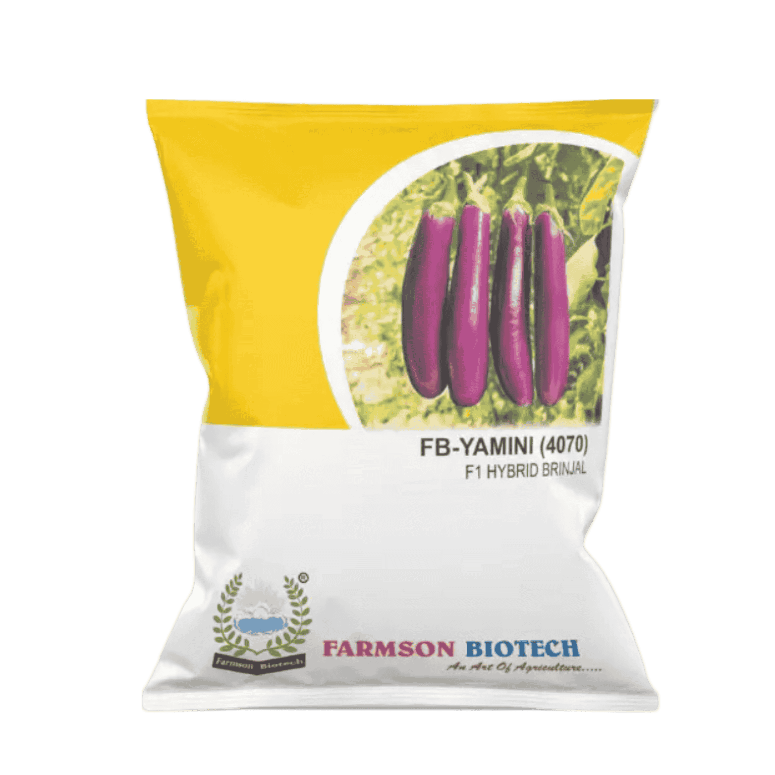 Farmson Biotech FB-YAMINI(4070) F1 Hybrid Brinjal Seeds 10GM