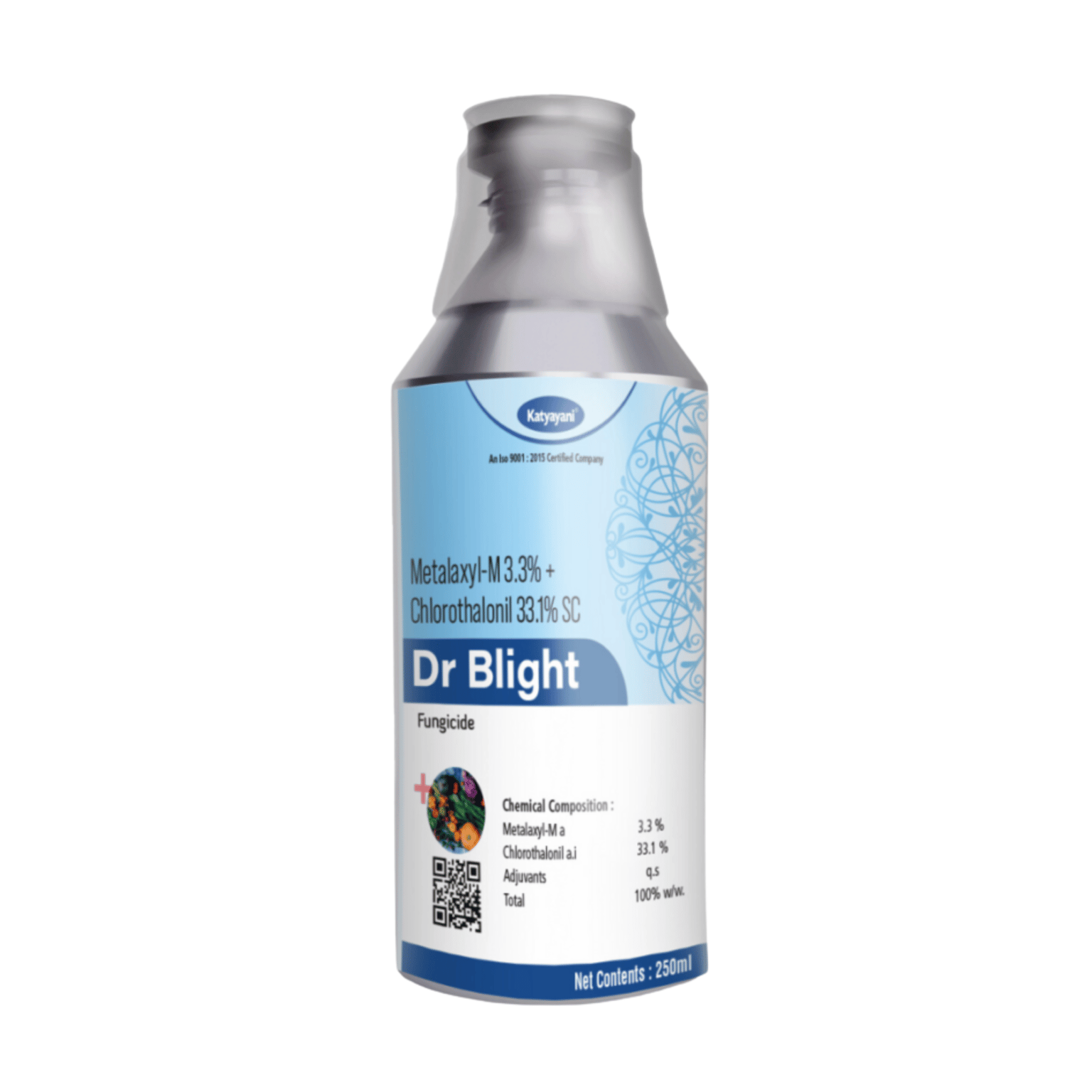 Katyayani Dr Blight Metalaxyl-M 3.3% + Chlorothalonil 33.1% SC Chemical Fungicide