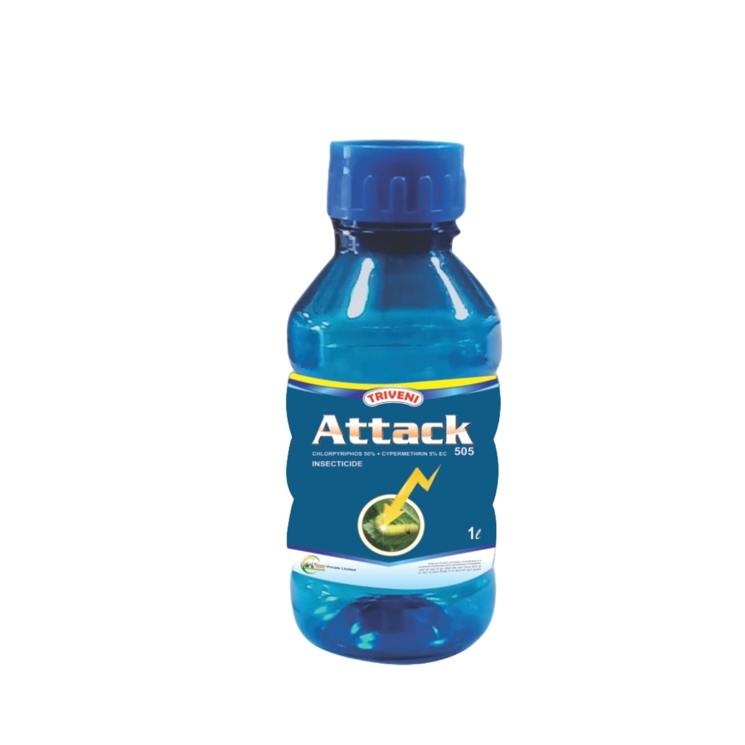 Triveni Attack 505 Chlorpyriphos 50% + Cypermethrin 5% EC Insecticide