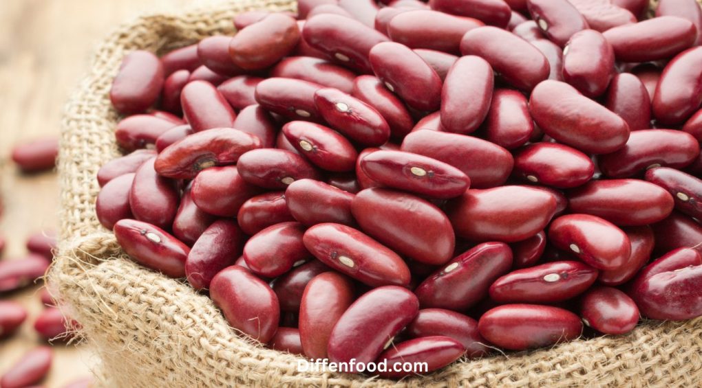 Vibrant red kidney beans