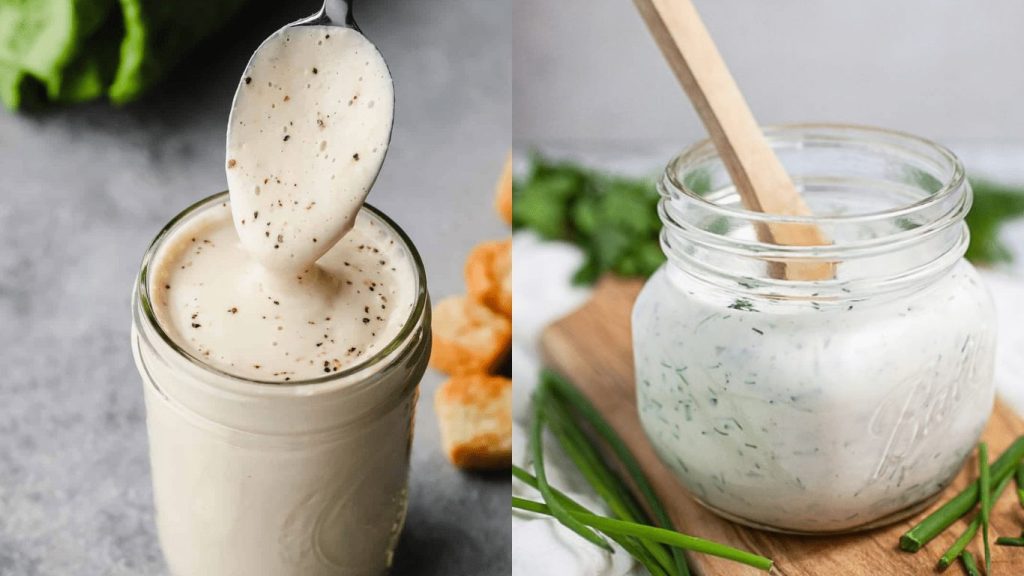 Choosing Between Caesar Dressing and Ranch Dressing