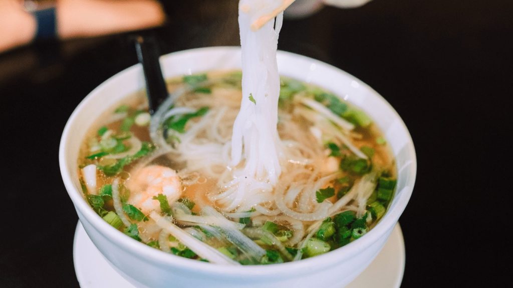 Pho noodles
