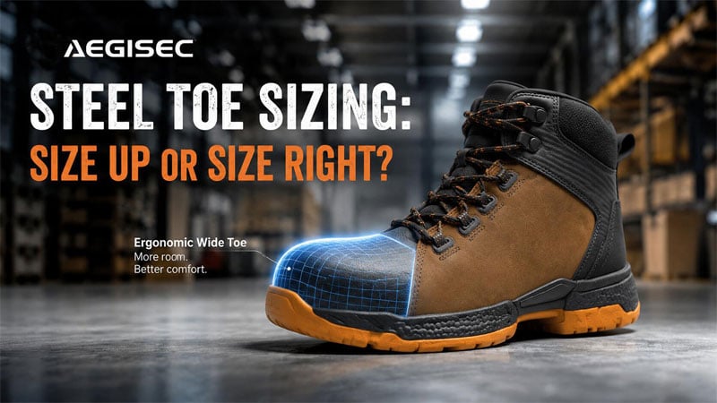 AEGISEC steel toe boots B2B sizing guide cover image