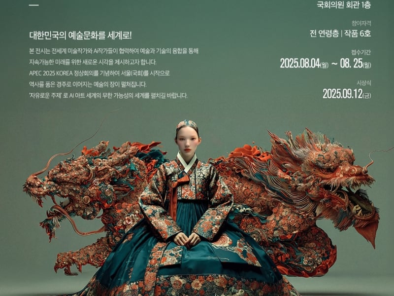 APEC 2025 KOREA 정상회의 기념 대한민국 예술의 미래를 여는, 국회 AI Art 영화제 공모전