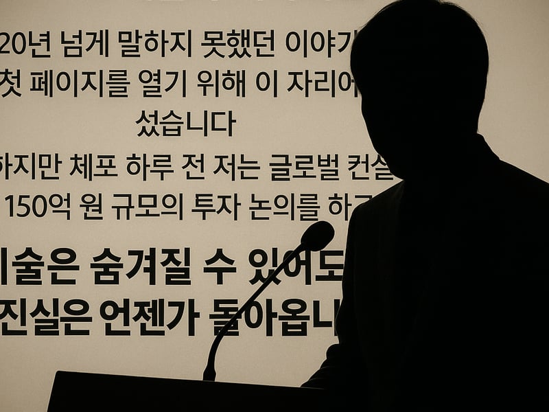[단독 취재 / 최초 보도] ② 기자회견 오프닝 스테이트먼트 (기조 발언)