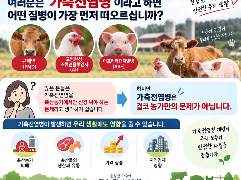 [김종우 칼럼] 반려동물산업 에세이_107 가축전염병 예방, 안전한 축산과 국민 생활의 출발점